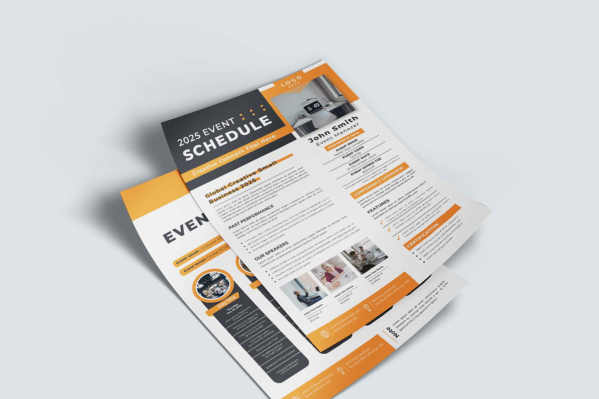Event Schedule | MS Word & Indesign, a Flyer Template by design_hut (Photo 3 of 4)
