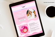 Editable Canva Website Template, a Landing Page Template by The Pixel Palace (Thumbnail 1 of 11)