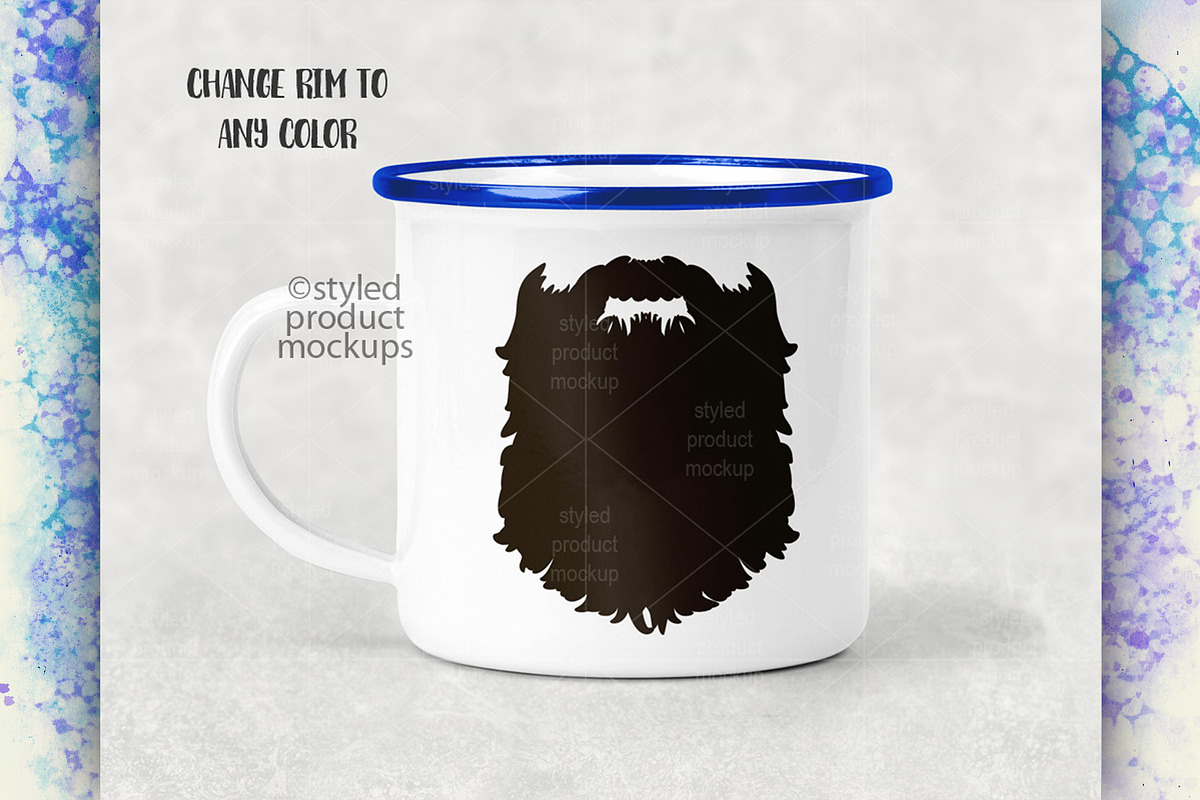 Camp cup with metal rim mockup, a Cups & Container Mockup by StyledProductMockups (Photo 4 of 4)