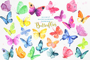Watercolor Butterflies, an Illustration by beehouse studio (Thumbnail 2 of 4)