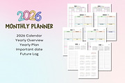 2026 Monthly Planner-Canva Template, a Templates & Theme by Adalin Shop (Thumbnail 4 of 12)