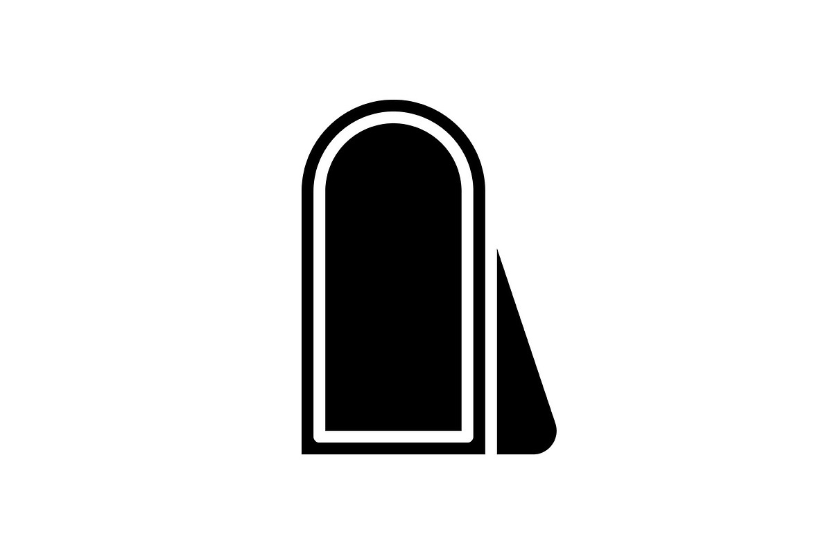 Floor mirror black glyph icon, an Icon by IMG Visuals