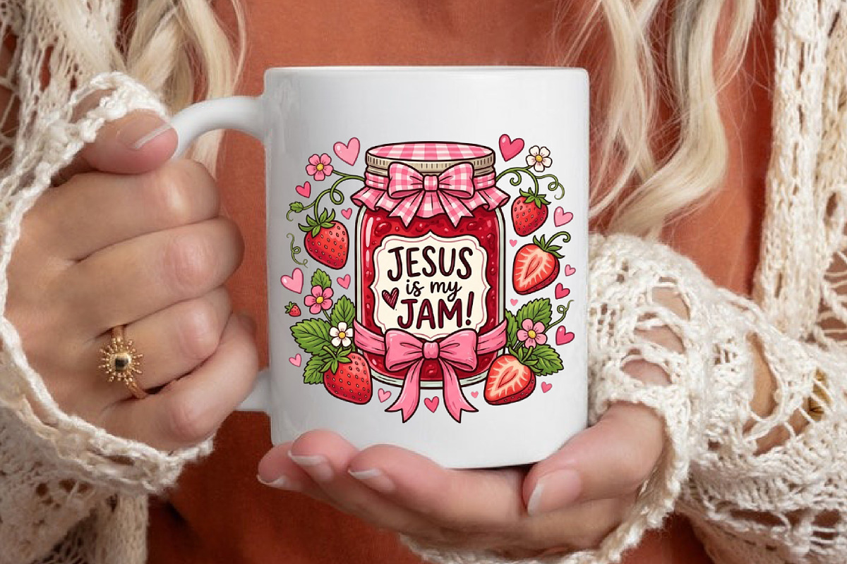 Jesus is My Jam PNG, Vintage Faith, a Seasonal Illustration by designcity5 (Photo 4 of 4)