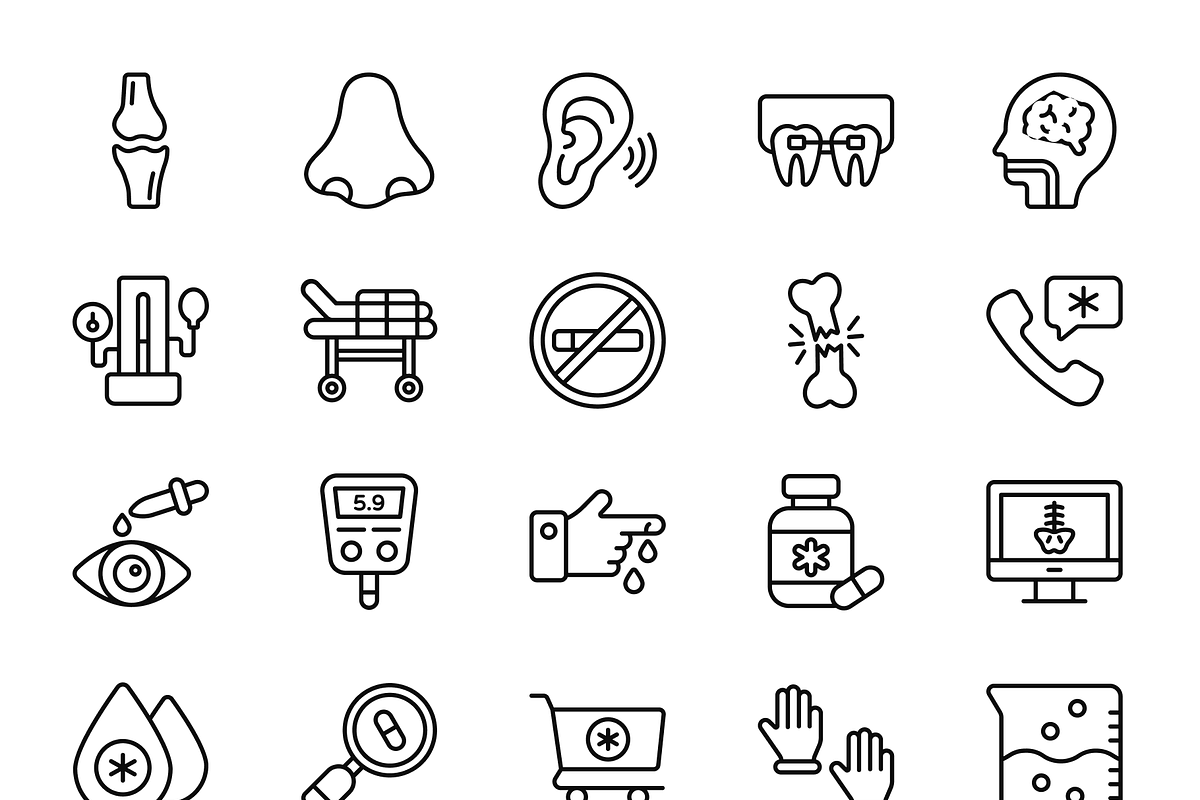 Medical Icon Set, a Duotone Icon by Brickclay (Photo 12 of 12)