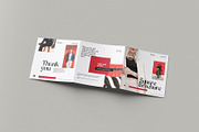 Square Trifold Brochure Mockup, a Books & Magazine Mockup by hokagata (Thumbnail 3 of 5)