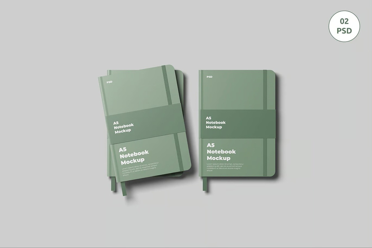 Cover Notebook Mockup, a Books & Magazine Mockup by Se٧enStudio (Photo 3 of 3)