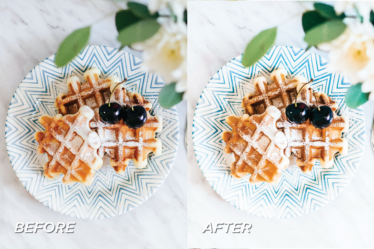 15 Food LR Presets + Video LUTs, a Preset Add-On by TheWayfarerShoppe (Photo 2 of 11)