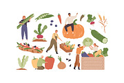 People with farm vegetables set, a Food Illustration by Good Studio (Thumbnail 2 of 3)