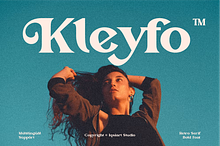 Kleyfo - Retro Bold Serif Font