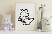 Dinosaurs Vol. 3 SVG Illustrations, an Animal Illustration by HalieKStudio (Thumbnail 7 of 9)