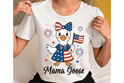 4th of July Mama Goose SVG PNG, an Object Graphic by Digi_Design_World (Thumbnail 6 of 6)