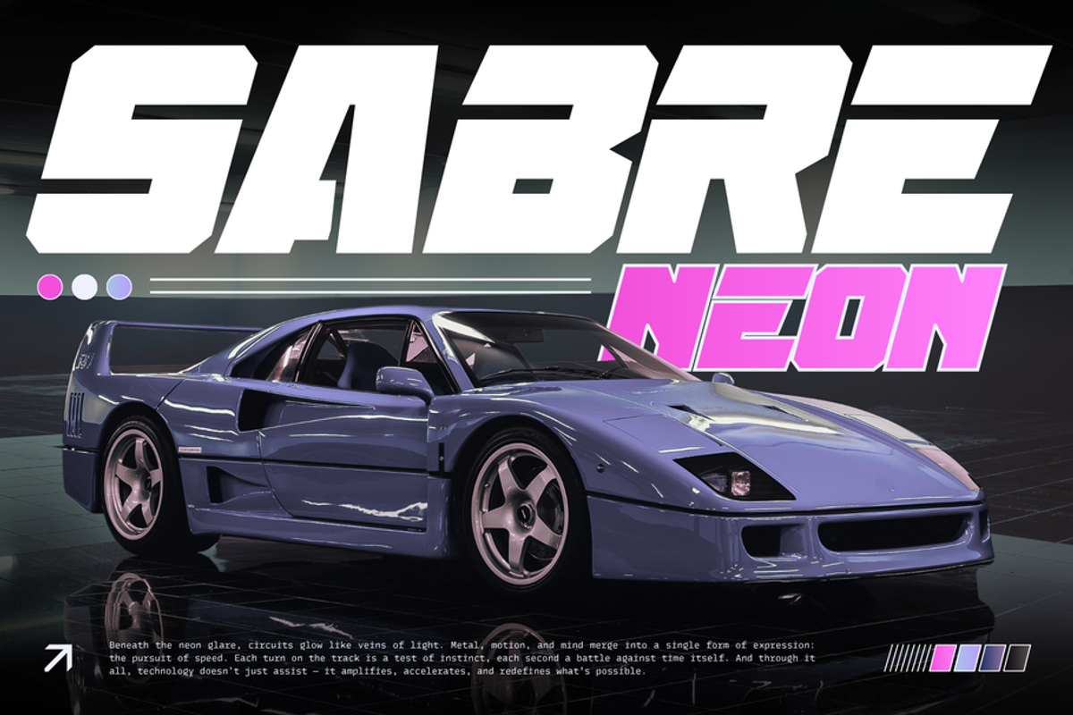Sport Lane - Racing Logo Font, a Sans Serif Font by Nirmana Visual (Photo 4 of 14)