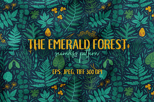 The Emerald Forest. Pattern Design.