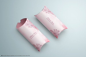 Paper Pillow Box Packaging Mockup