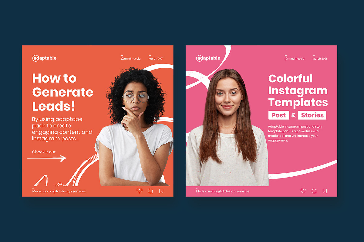 Adaptable- Social media Pack, a Social Media Template by MindMuse (Photo 7 of 22)