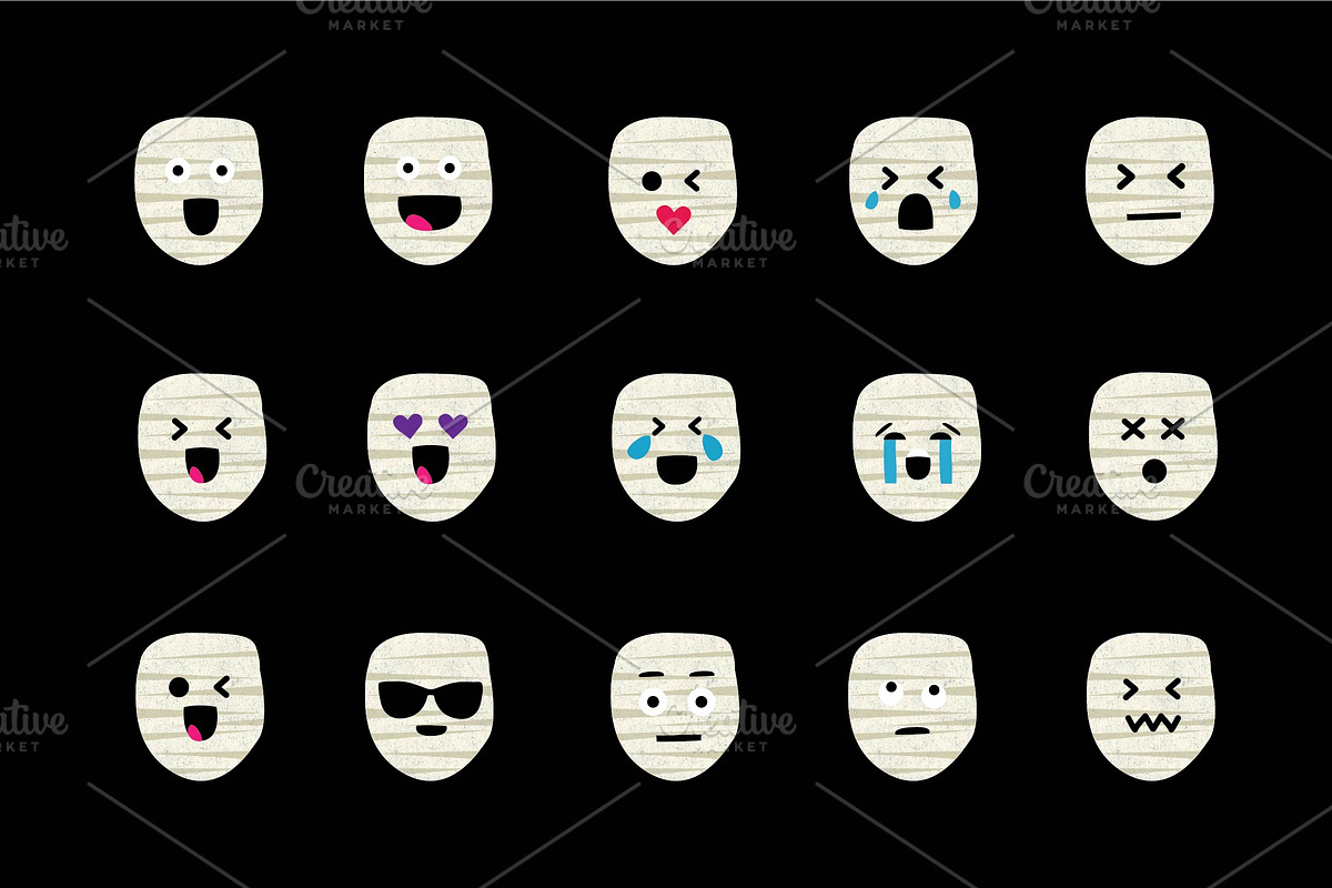 Halloween Emojis MegaPack, an Emoji Icon by Kanga & Moose (Photo 5 of 6)