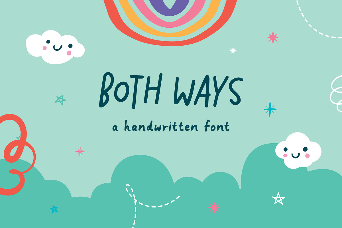 Children's Book Handwritten Font, a Sans Serif Font by deTheme (Photo 1 of 7)
