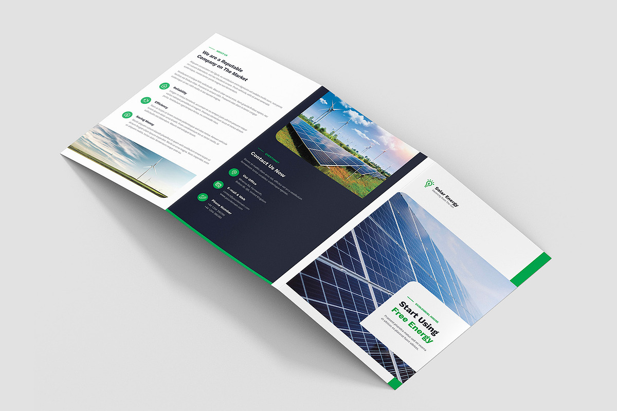 Solar Energy Brochure Trifold A5, a Brochure Template by artbart (Photo 3 of 8)