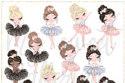 Ballerina Hand Drawn Clipart, a Decorative Illustration by Masha  Studio (Thumbnail 3 of 8)