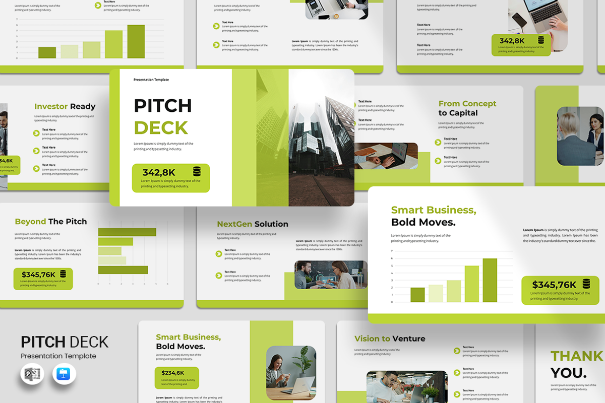 Pitch Deck - Keynote Template, a Presentation Template by QR Design Studio (Photo 1 of 3)