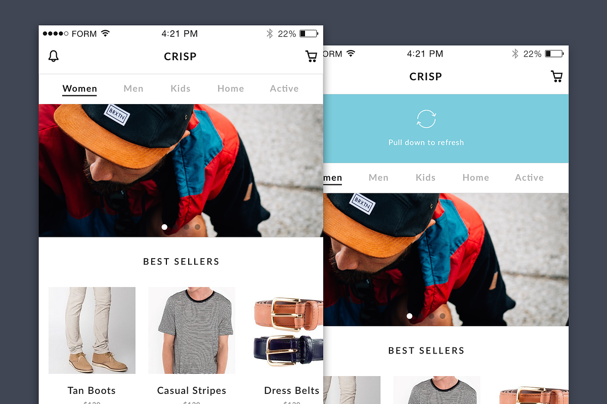 Crisp Ecommerce UI Kit for Sketch, a Product Mockup by Technopathy (Photo 3 of 4)