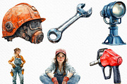 Car Mechanic Clipart, an Illustration by Craft Nest (Thumbnail 2 of 6)