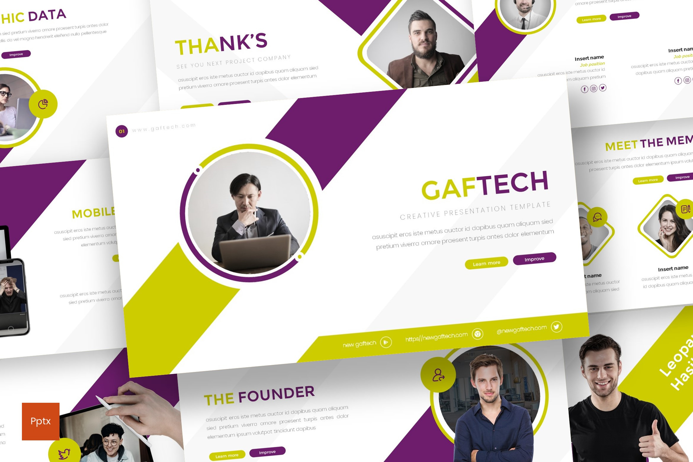Gaftech - Powerpoint Template, a Presentation Template by inspirasign
