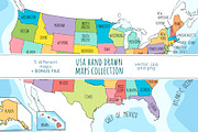 US maps collection, an Education Illustration by Illustrationsforteachers (Thumbnail 1 of 7)