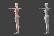 Stylized Female 01 T-Pose Base Mesh, a Characters & Person 3D Model by VK Studio (Thumbnail 8 of 28)