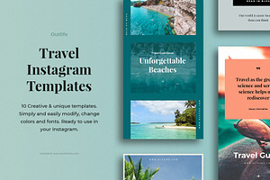 Outlife Travel Instagram Templates