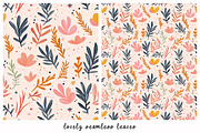 12 Seamless Elegant Leaf Patterns, a Pattern Graphic by DesignRocket (Thumbnail 4 of 13)