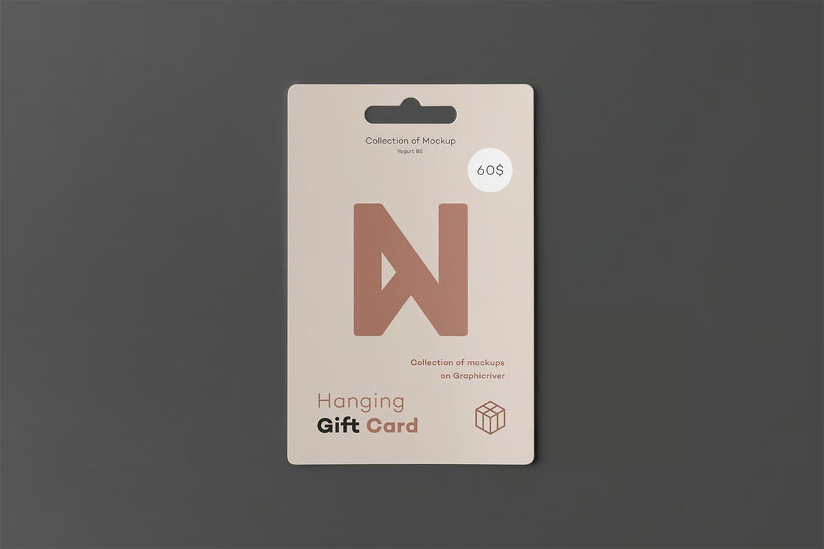 Hanging Gift Card Mock-up, an Advertising Mockup by zippypixelstudio (Photo 8 of 13)
