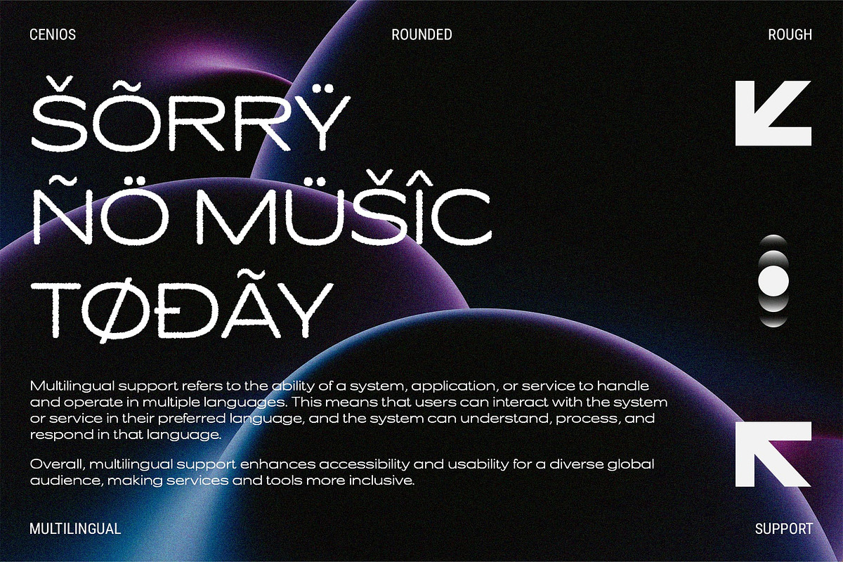Cenios Rounded Rough, a Sans Serif Font by Craft Supply Co. (Photo 6 of 8)