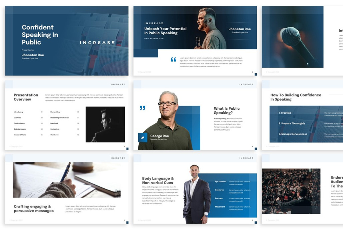 Increase - Speaker Google Slides, a Presentation Template by SlideFactory (Photo 2 of 4)