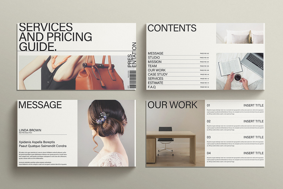 Services & Pricing Guide Template, a Presentation Template by E-Type (Photo 2 of 5)