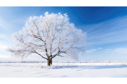 landscape snow covered trees ai, a Nature Photo by pikepicture