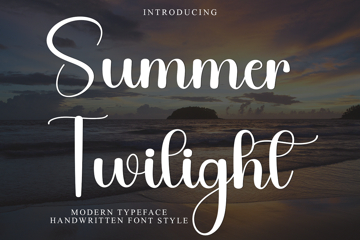Summer Twilight, a Handwritten Font by InermediaSTUDIO (Photo 1 of 8)