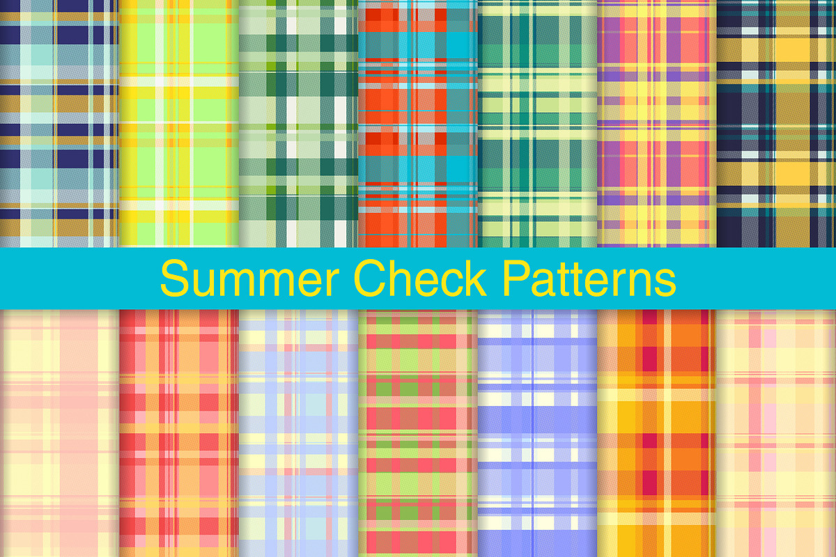 #248 Summer Check Patterns, a Pattern Graphic by Plaid4You (Photo 1 of 5)