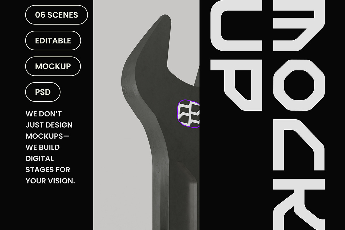 Wrench Mockup, a Mockup by hiddemaru (Photo 4 of 4)