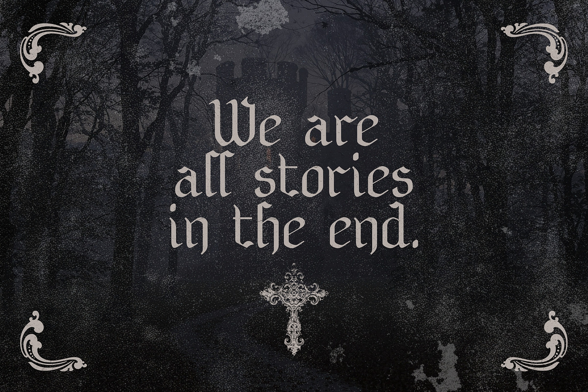 Shadebound - Gothic Brush Typeface, a Blackletter Font by HipFonts (Photo 7 of 9)