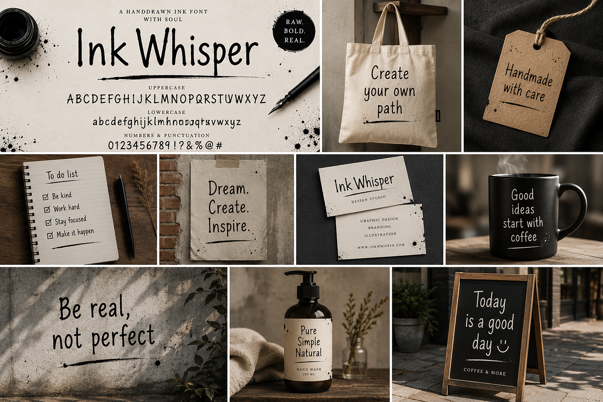 Ink Whisper Font, a Handwritten Font by Kate Creative Studio (Photo 3 of 3)