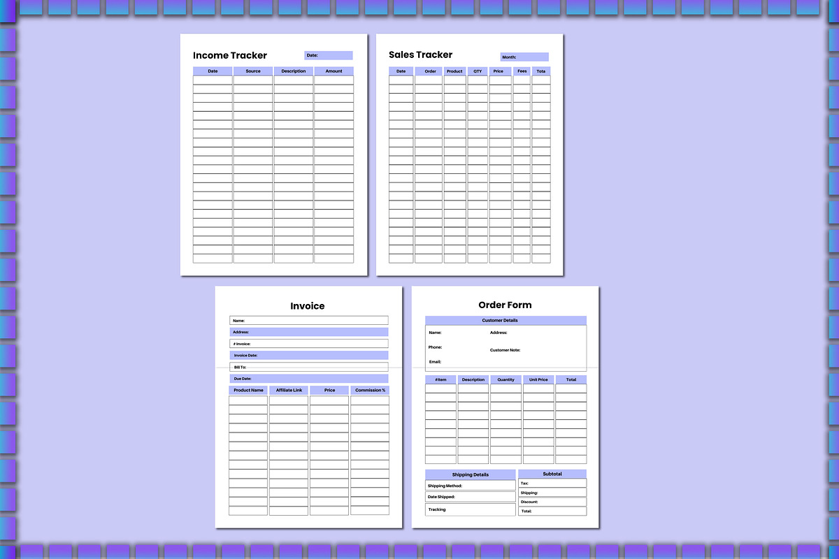Craft Business Planner For Canva, a Stationery Template by Shumaya (Photo 5 of 6)