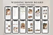 Wedding mood board mobile template, a Social Media Template by EvaTemplates (Thumbnail 1 of 7)