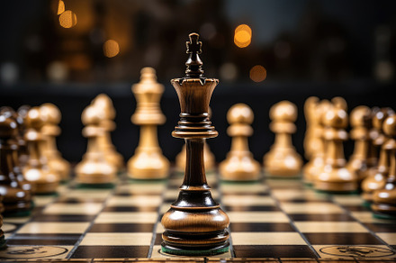 Chess board game concept of business, a Photo by Iftikhar Alam