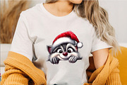 Christmas Peeking Characters Clipart, a Seasonal Illustration by SVGArt (Thumbnail 3 of 5)
