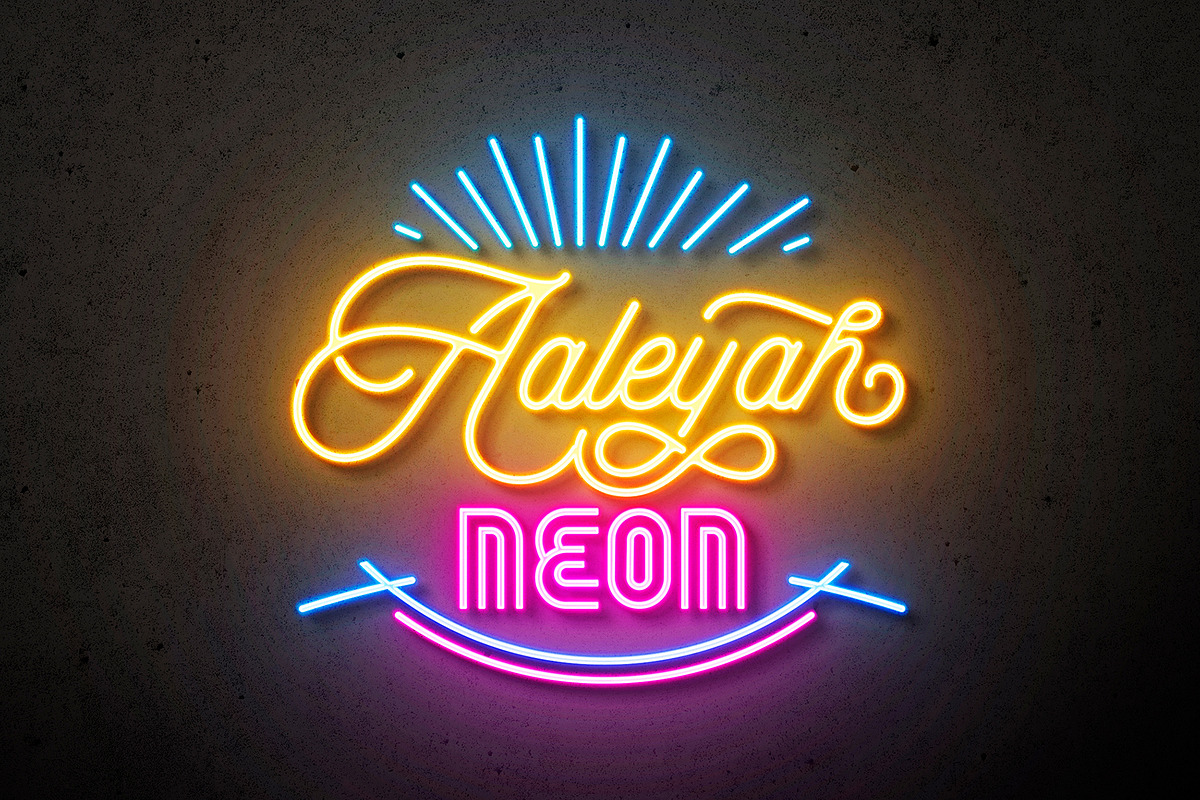 Neon Sign Board, a Product Mockup by PixelVoyager (Photo 4 of 4)