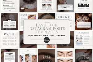 Lash Tech Template Instagram Posts