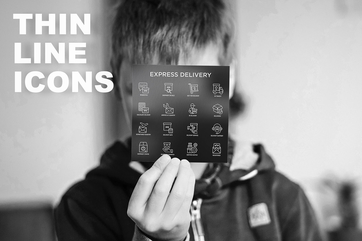 Express Delivery | 16 Thin Line Icon, an Outline Icon by Alex Blogoodf (Photo 3 of 11)