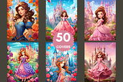 Princess Coloring Pages for Kids, a Brochure Template by LA Design (Thumbnail 2 of 10)