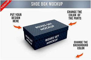 Shoe Box Mockup PSD, a Packaging Mockup by Bruno's Shop